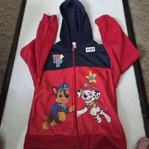Paw Patrol Red and Navy Kids Hoodie